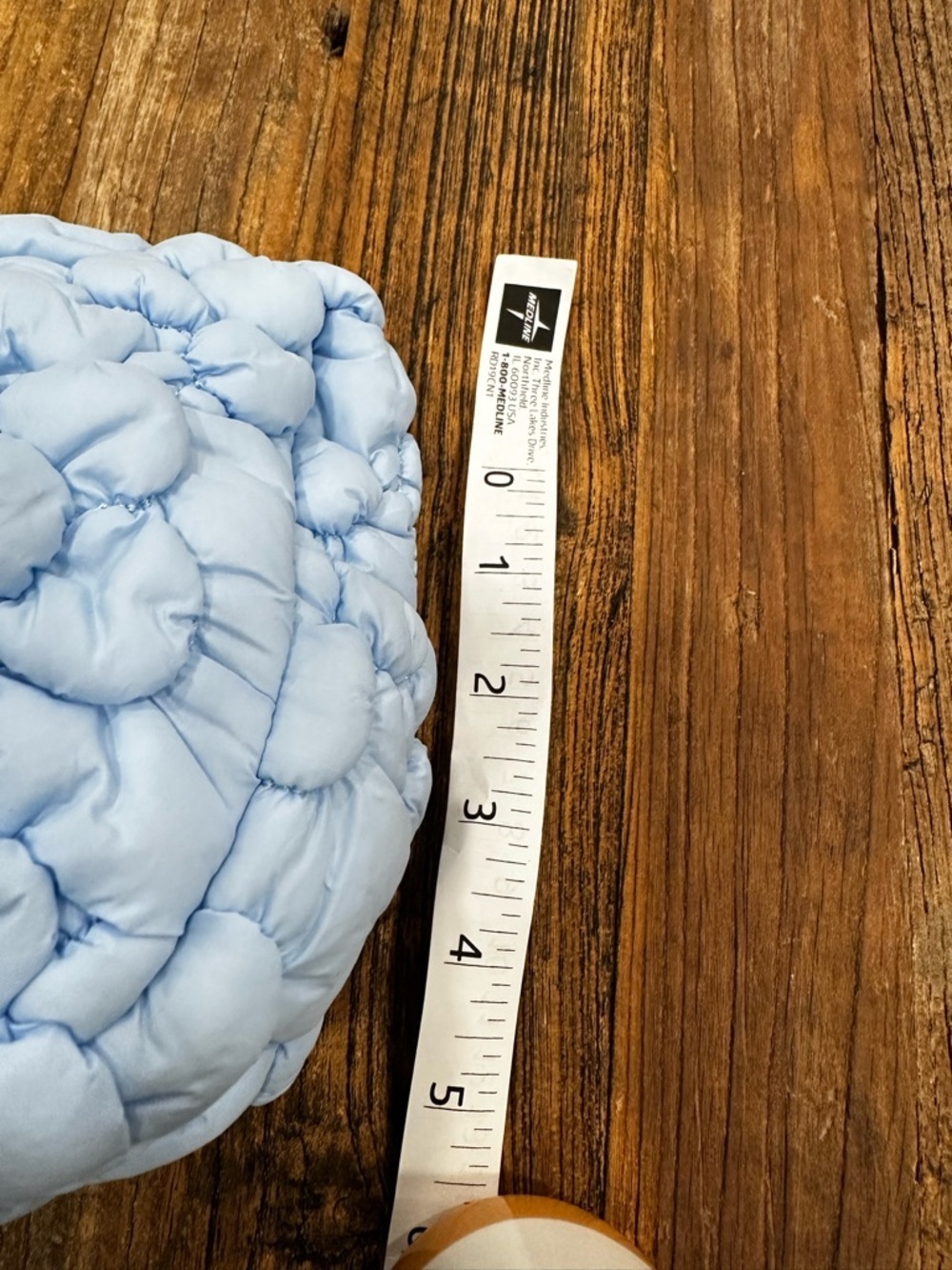 Light Blue Quilted Pouch - Picture 6 of 6